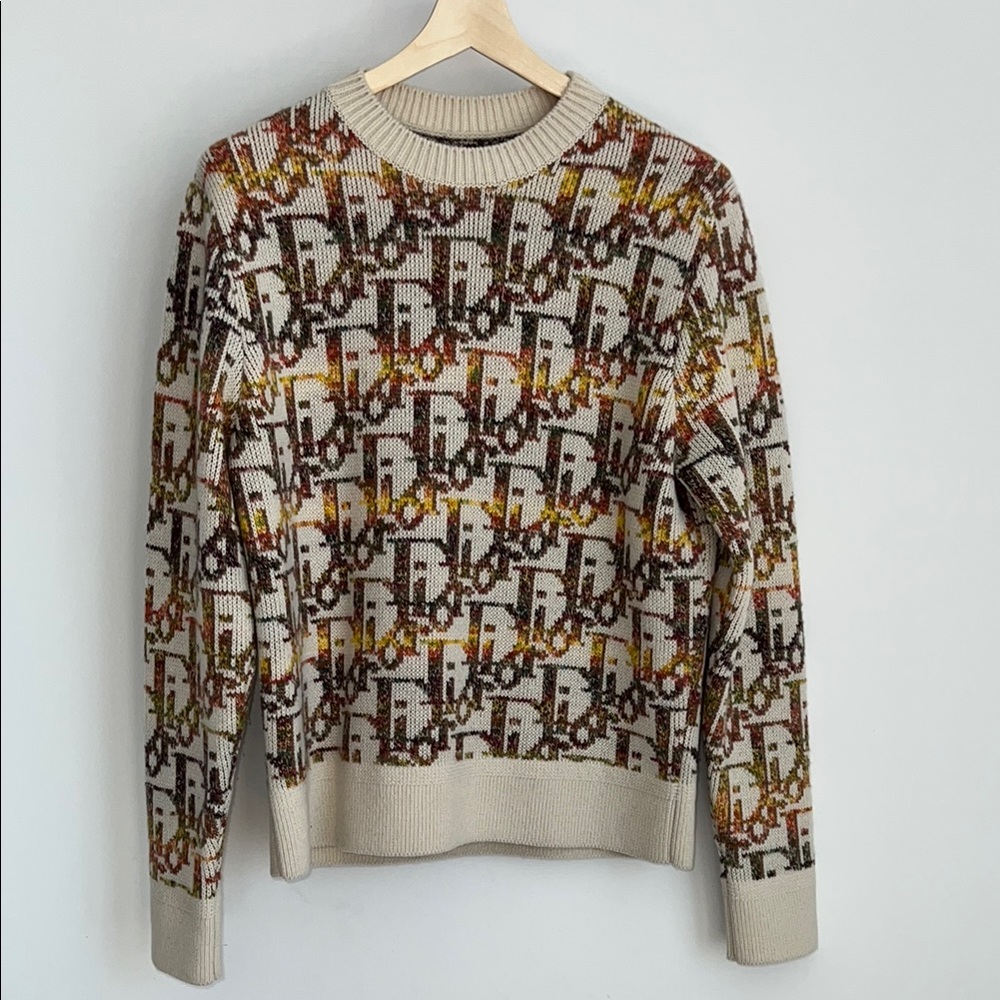 Dior Multicolor Patterned Crewneck Sweater Unisex